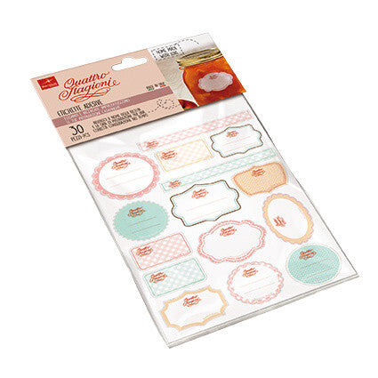 Bormioli Rocco Quattro Stagioni set of 30 Stickers