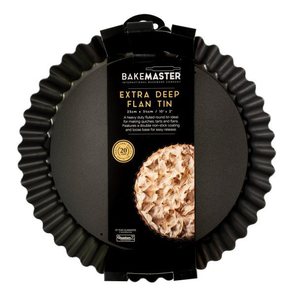 Bakemaster Non-Stick Deep Flan Dish - 25cm