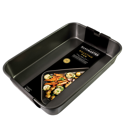 Bakemaster Non-Stick Large Deep Roasting Pan