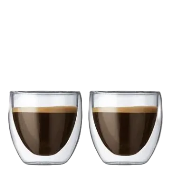 Bodum Pavina Double Wall Glasses - 80ml
