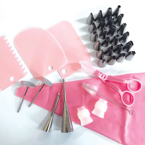 Cake Craft Piping Tip Set - 36-Piece