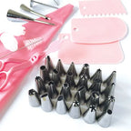 Cake Craft Piping Tip Set - 36-Piece