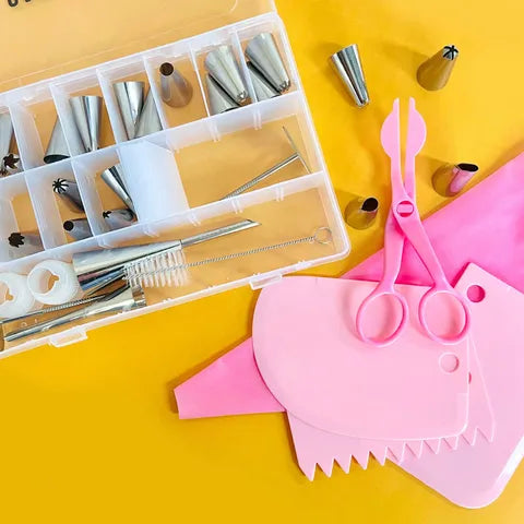 Cake Craft Piping Tip Set - 36-Piece