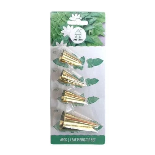 Cake Craft Piping Tip Set of 4 - Leaf