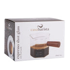 Casabarista Espresso Shot Glass with Wooden Handle - 120ml