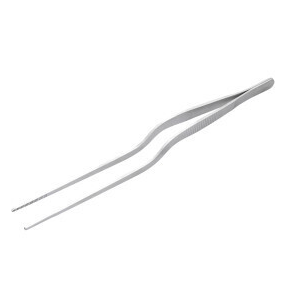 Chef Inox Offset Plating Tweezers - 22cm