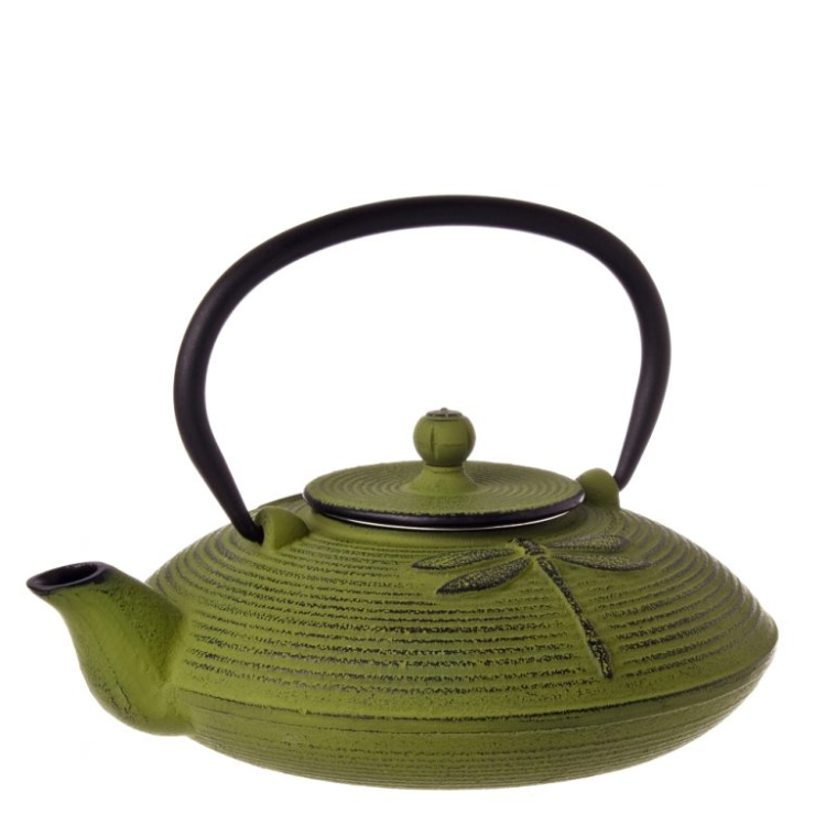 Cast Iron Teapot - Green Dragonfly - 750ml