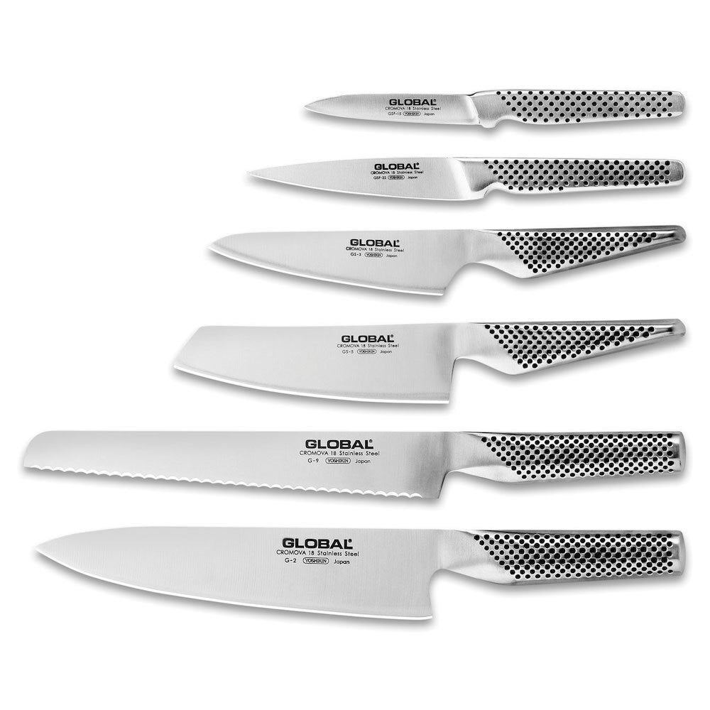 Global Ikasu knife set - 7 pieces