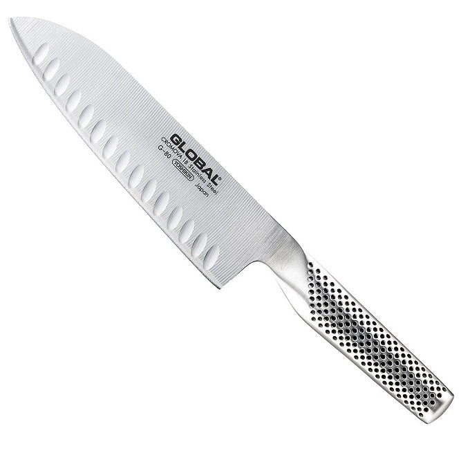 Global G-80 Santoku Fluted Knife - 18cm