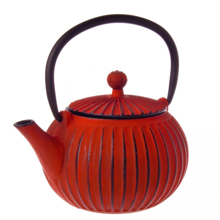 Cast Iron Teapot - Red Ribbon - 500ml