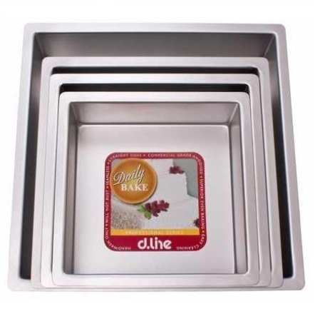 Daily Bake Professional Square Cake Pan - 4 Sizes