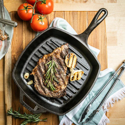 Lodge Cast Iron Square Grill Pan - 26cm