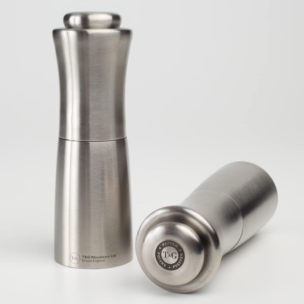 T&G Apollo Stainless Steel Pepper Mill - 15cm