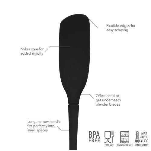 Tovolo Flex-Core Silicone Jar Scraper - 3 Colours