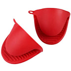 Appetito Silicone Red Oven Mitts - Pair