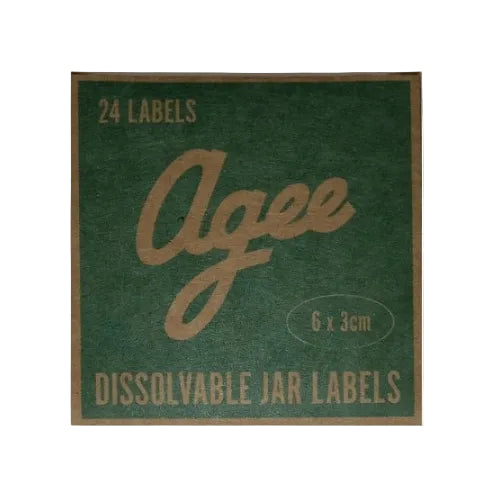 Agee Dissolvable Jar Labels