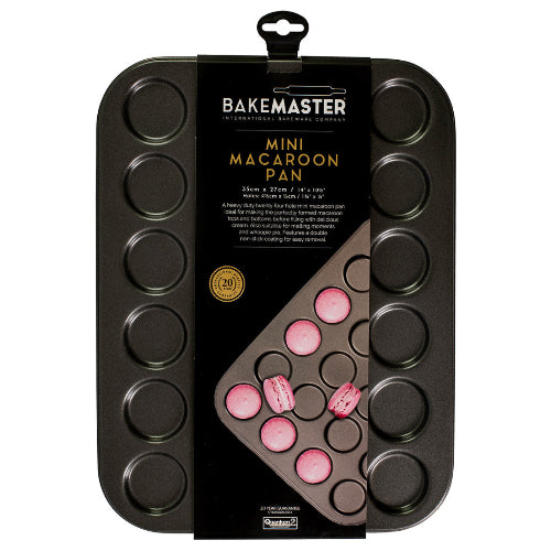 Bakemaster Non-Stick Mini Macaroon Pan - 12 Cup