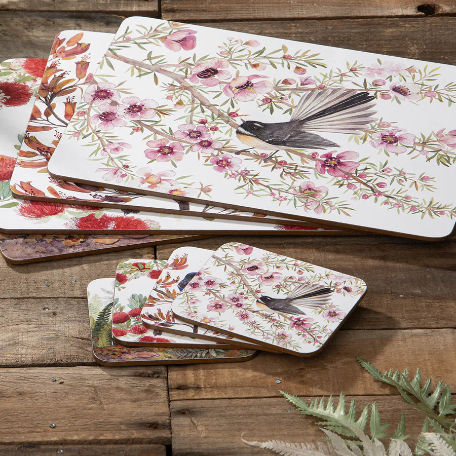 Native Birds of NZ Placemats Set of 4