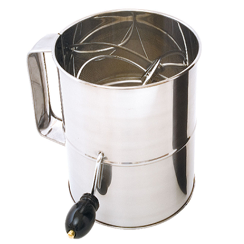 Appetito Rotary Flour Sifter - 5 cup