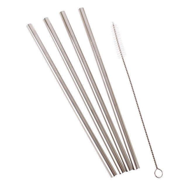 Stainless Steel Drinking Straw Set
