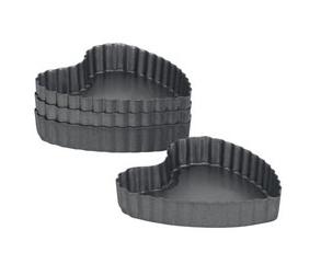 International Bakeware mini heart pan - set of 4