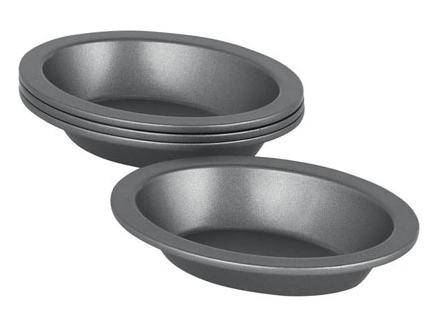 International Bakeware mini oval pie dish - set of 4